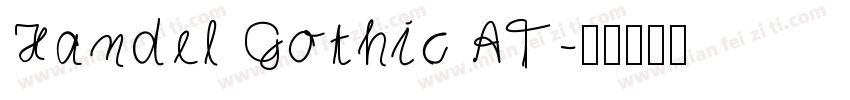 Handel Gothic AT字体转换